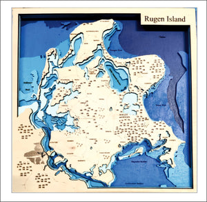 Rügen 3d map of the island