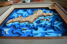 Male 3d map of the  Island Maldives