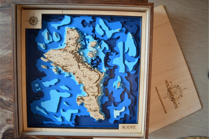 Male 3d map of the  Island Maldives