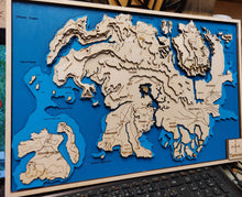 Custom Wooden Map of Tamriel